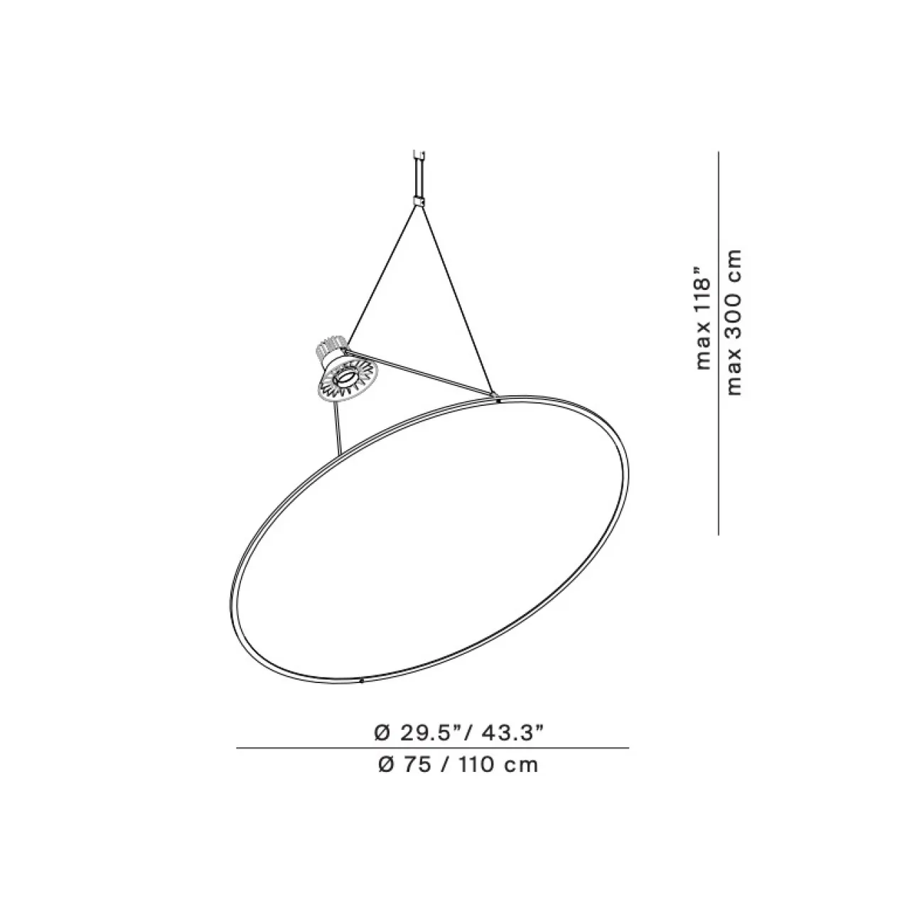 Подвесной светильник Zoi D100 Silver от ImperiumLoft