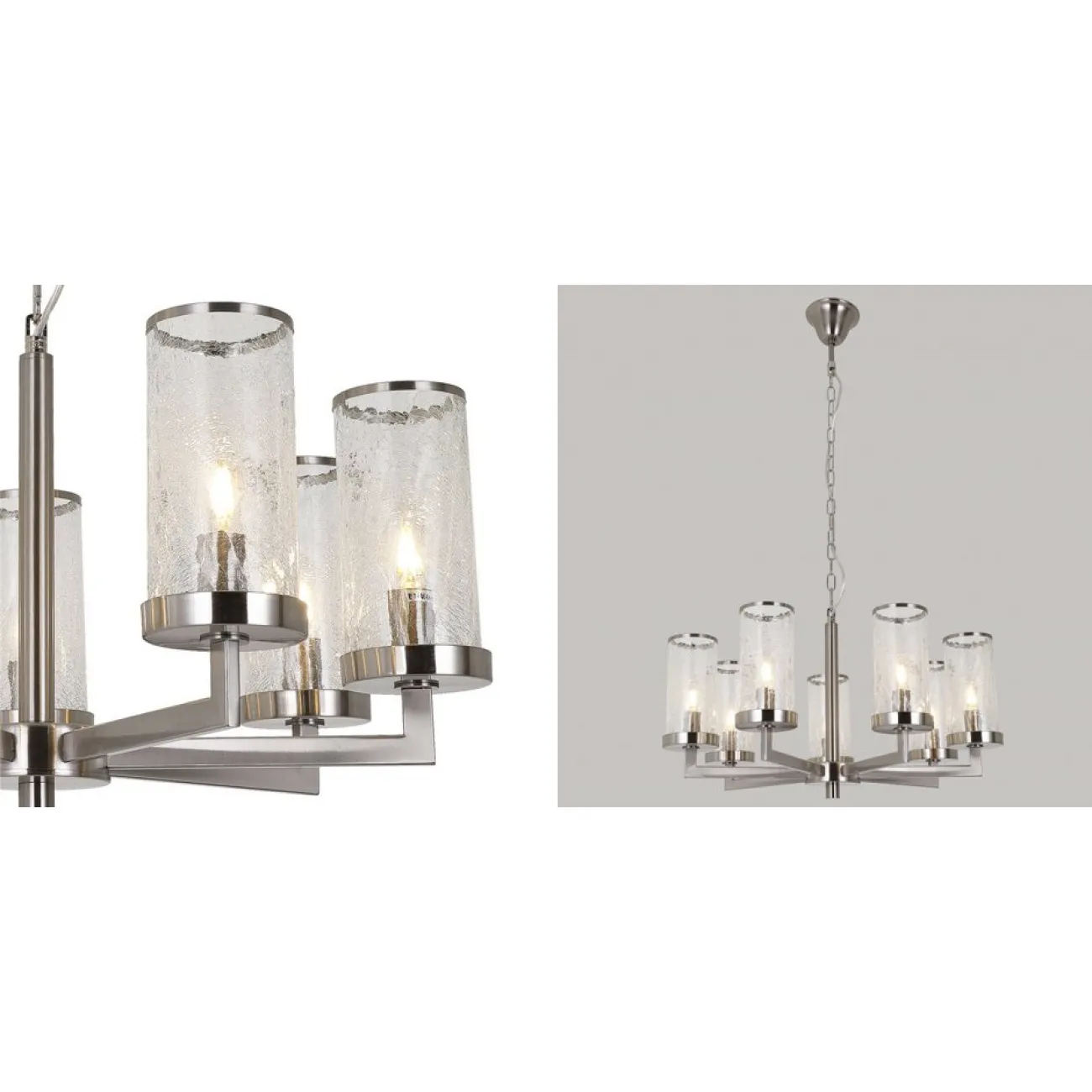 Люстра LIAISON ONE-TIER Chandelier 7 Silver