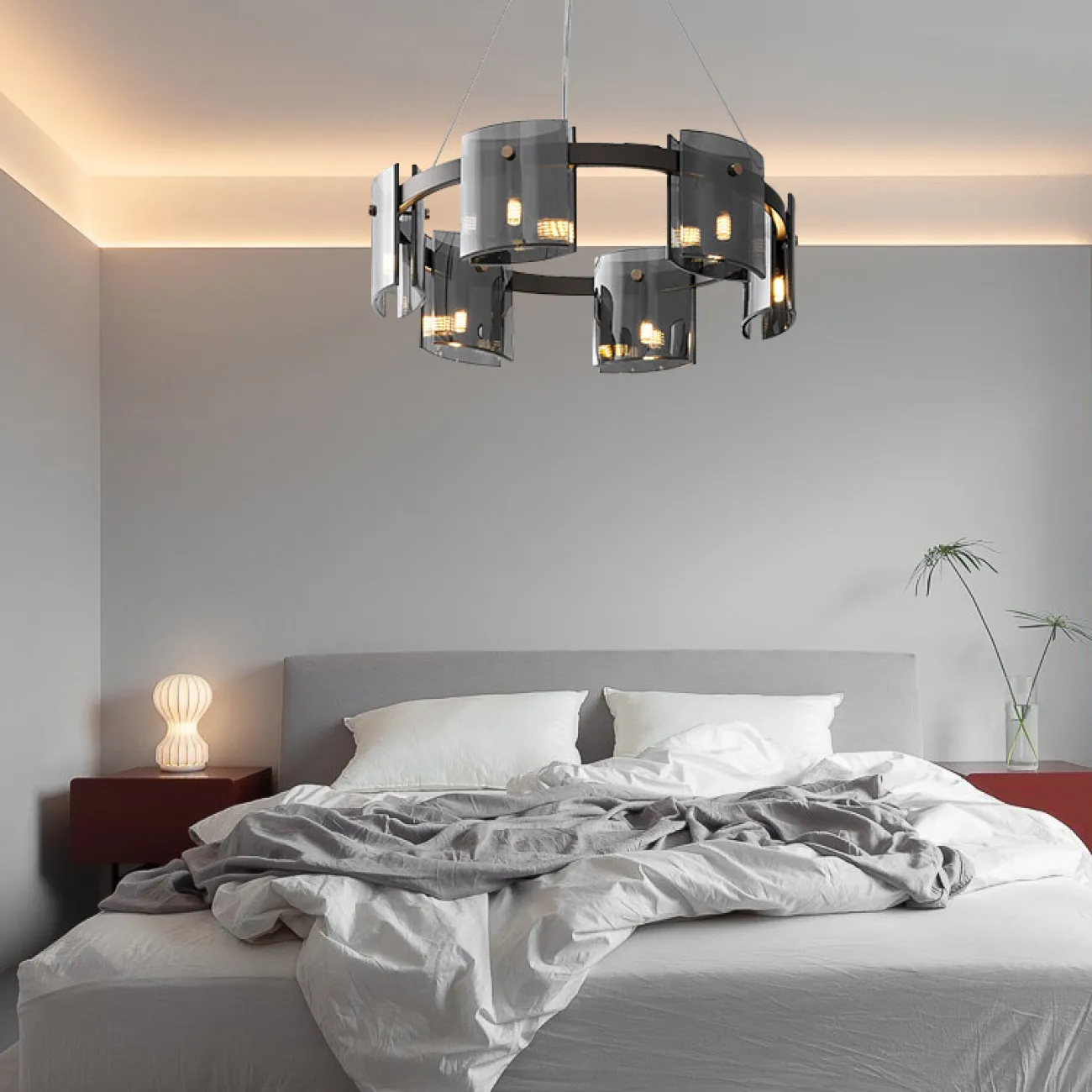 Подвесная люстра JANICE D80 Black Grey от ImperiumLoft