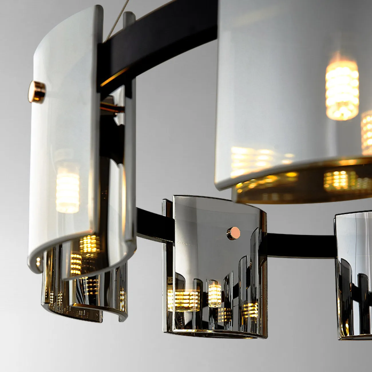 Подвесная люстра JANICE D80 Black Grey от ImperiumLoft