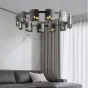Подвесная люстра JANICE D100 D60 Black Grey от ImperiumLoft