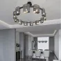 Подвесная люстра JANICE D100 D60 Black Grey от ImperiumLoft