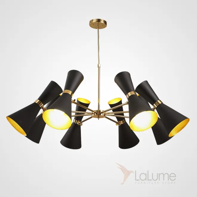 Подвесная люстра BARBELL-X 8 Черный от ImperiumLoft