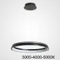 Подвесная люстра CHANETT D80 Black Трехцветный свет от ImperiumLoft