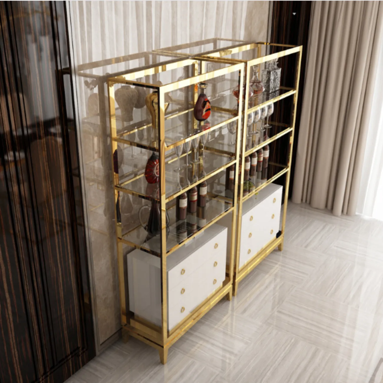 Дизайнерский стеллаж LaLume-HH00103