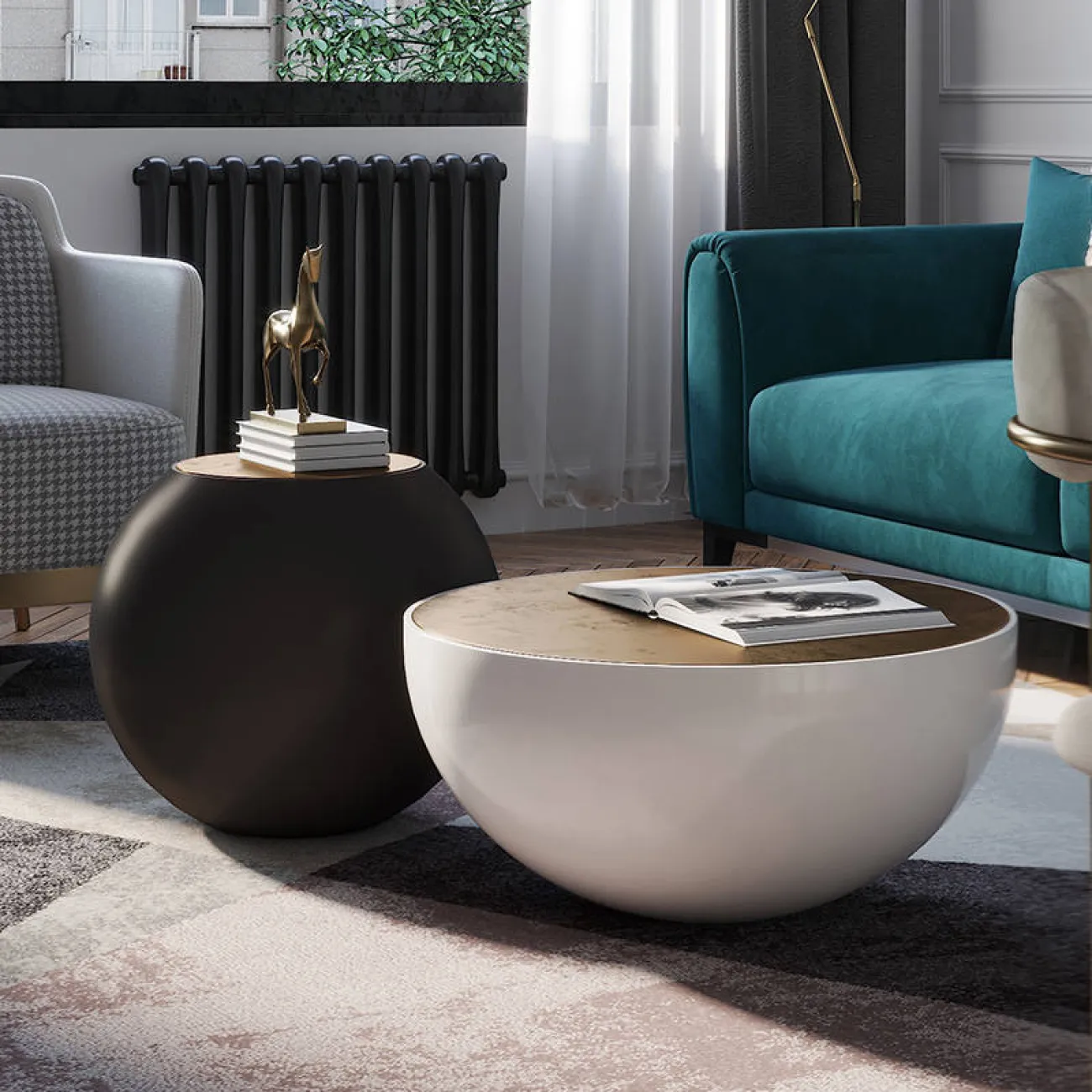 Дизайнерский журнальный столик - LaLume-AP00343