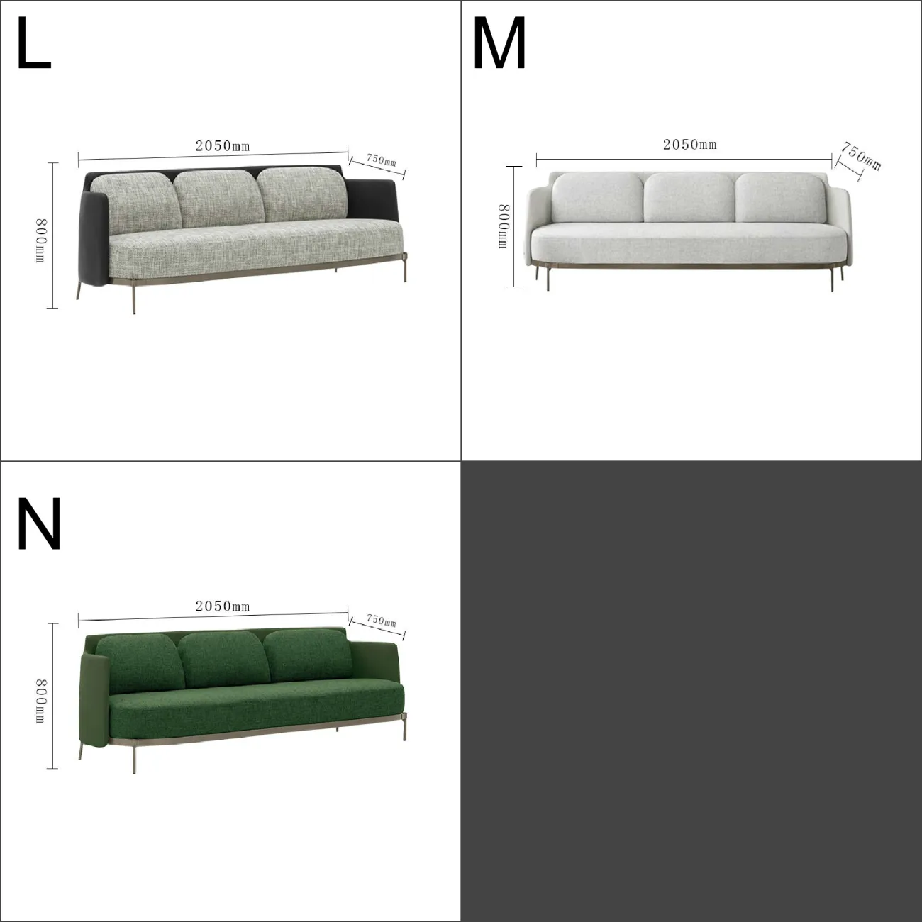 Дизайнерский диван LaLume-DV00119 Дизайнерский диван LaLume-DV00119