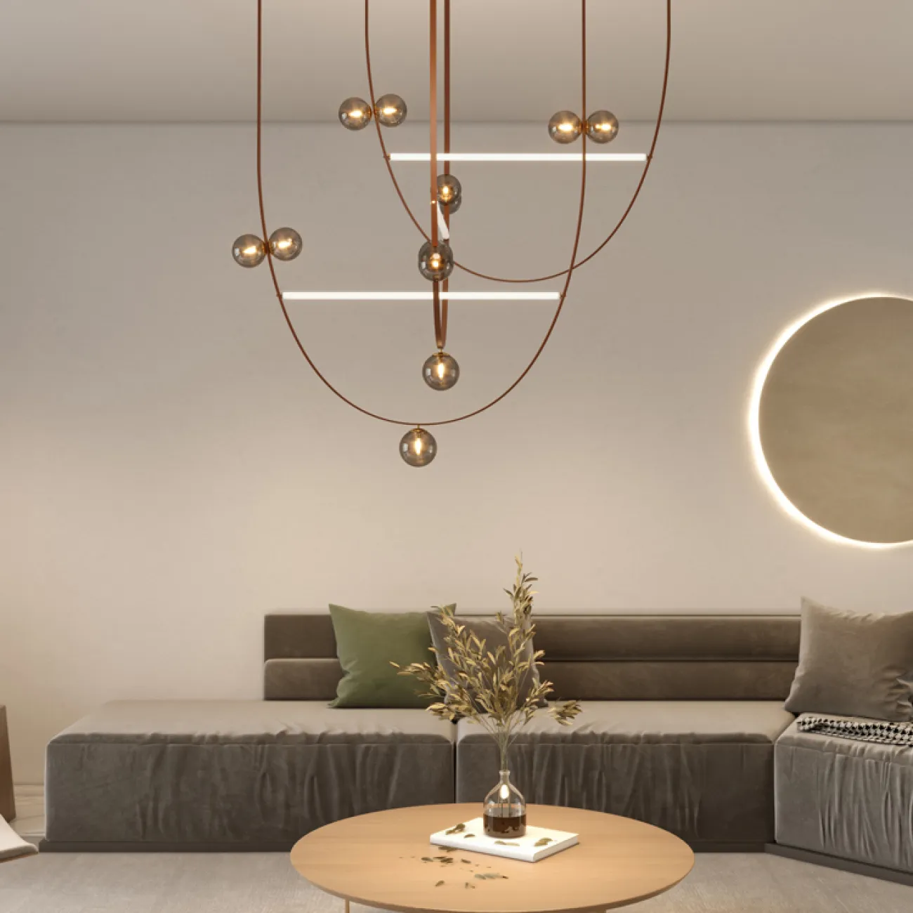 Подвесной светильник FABIUS H120 Black от ImperiumLoft