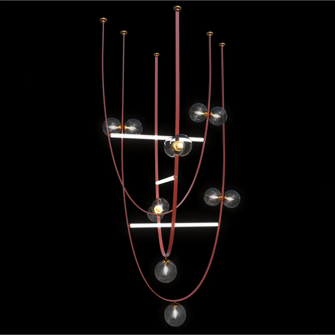 Подвесной светильник FABIUS H140 Red от ImperiumLoft