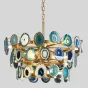 Люстра Agate Burst Chandelier 3 Round blue D70 от ImperiumLoft
