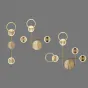 Настенный светильник ZINGY C Brass от ImperiumLoft