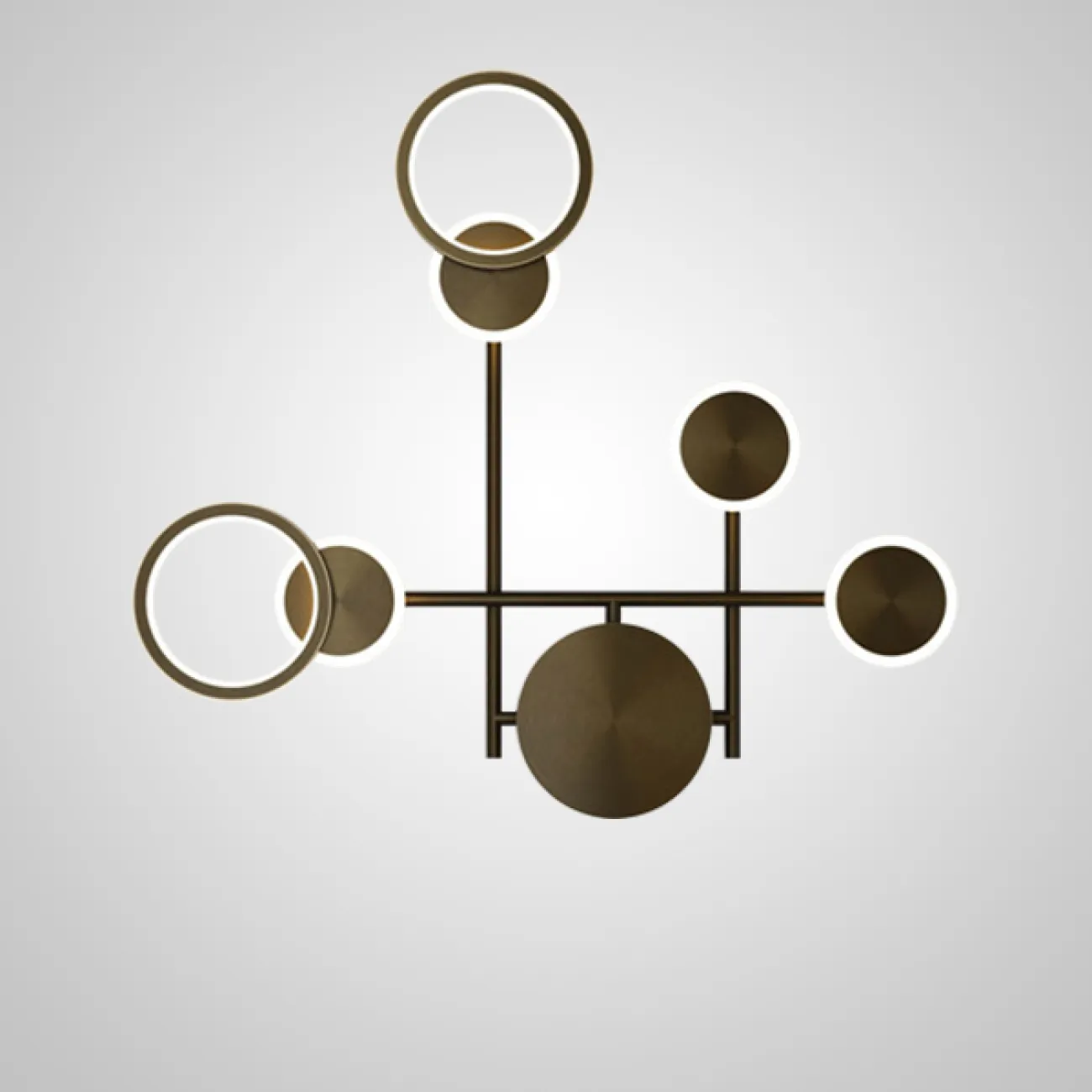 Настенный светильник ZINGY D Brass от ImperiumLoft