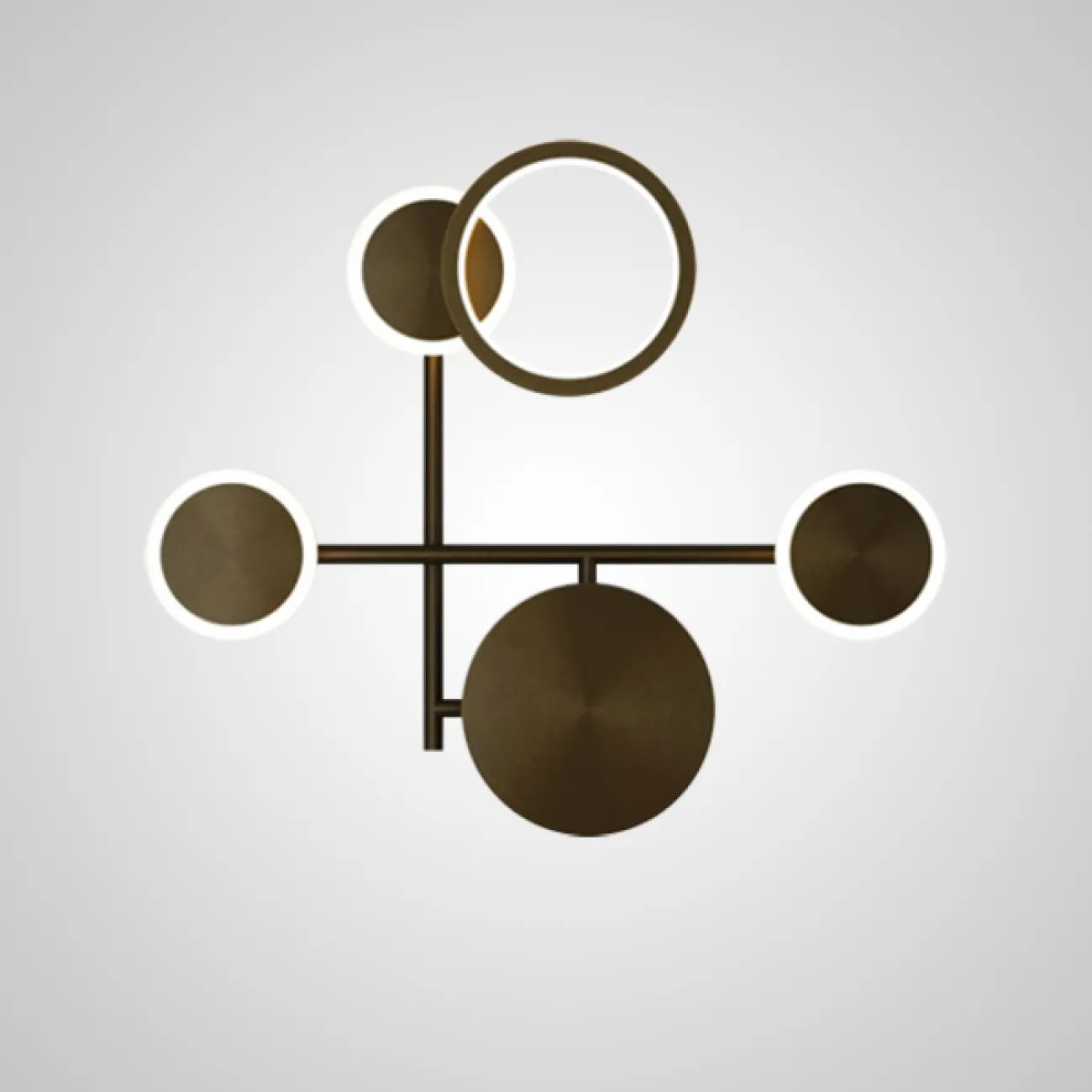 Настенный светильник ZINGY D Brass от ImperiumLoft