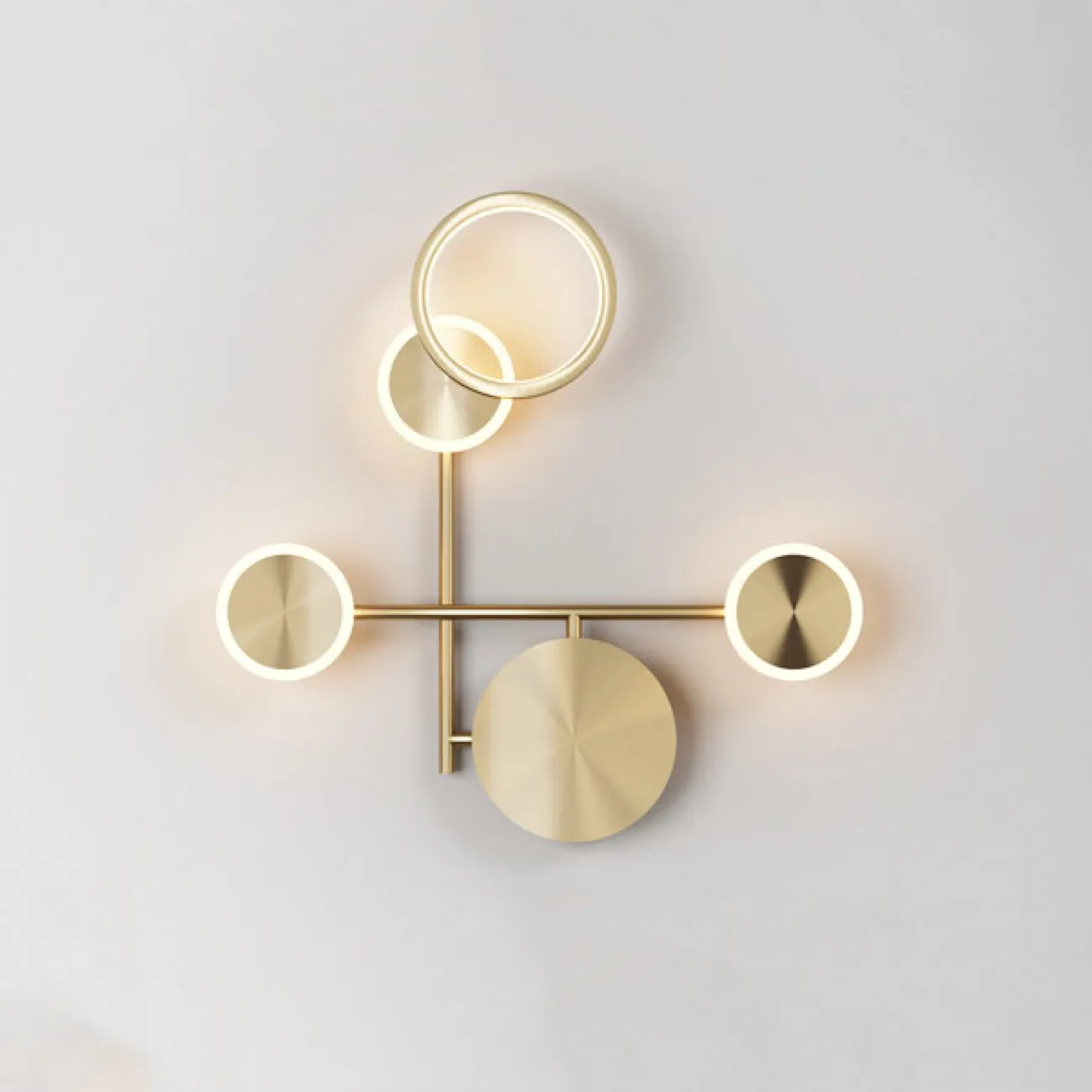 Настенный светильник ZINGY D Brass от ImperiumLoft