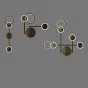 Настенный светильник ZINGY C Brass от ImperiumLoft