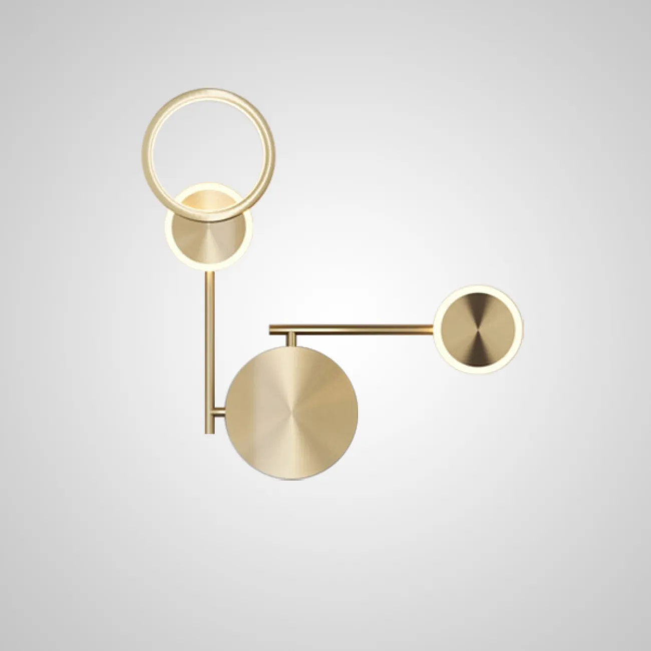 Настенный светильник ZINGY B Brass от ImperiumLoft