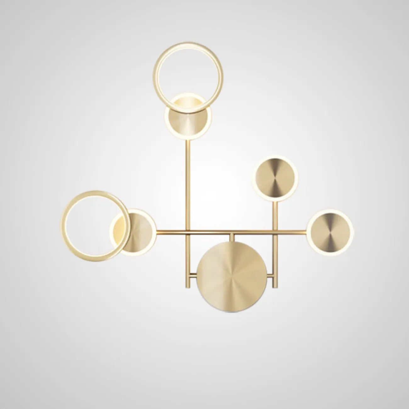 Настенный светильник ZINGY D Brass от ImperiumLoft