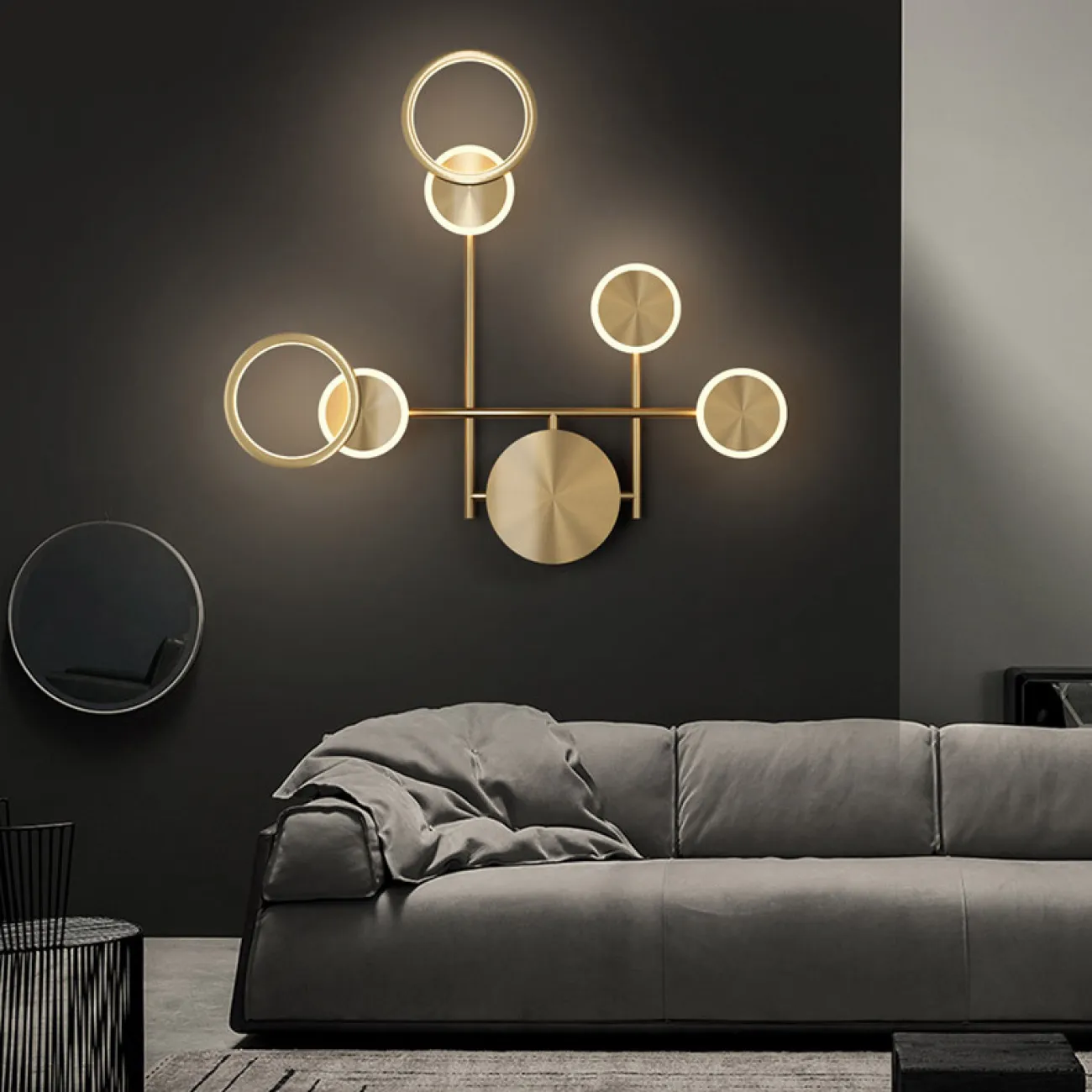 Настенный светильник ZINGY C Brass от ImperiumLoft
