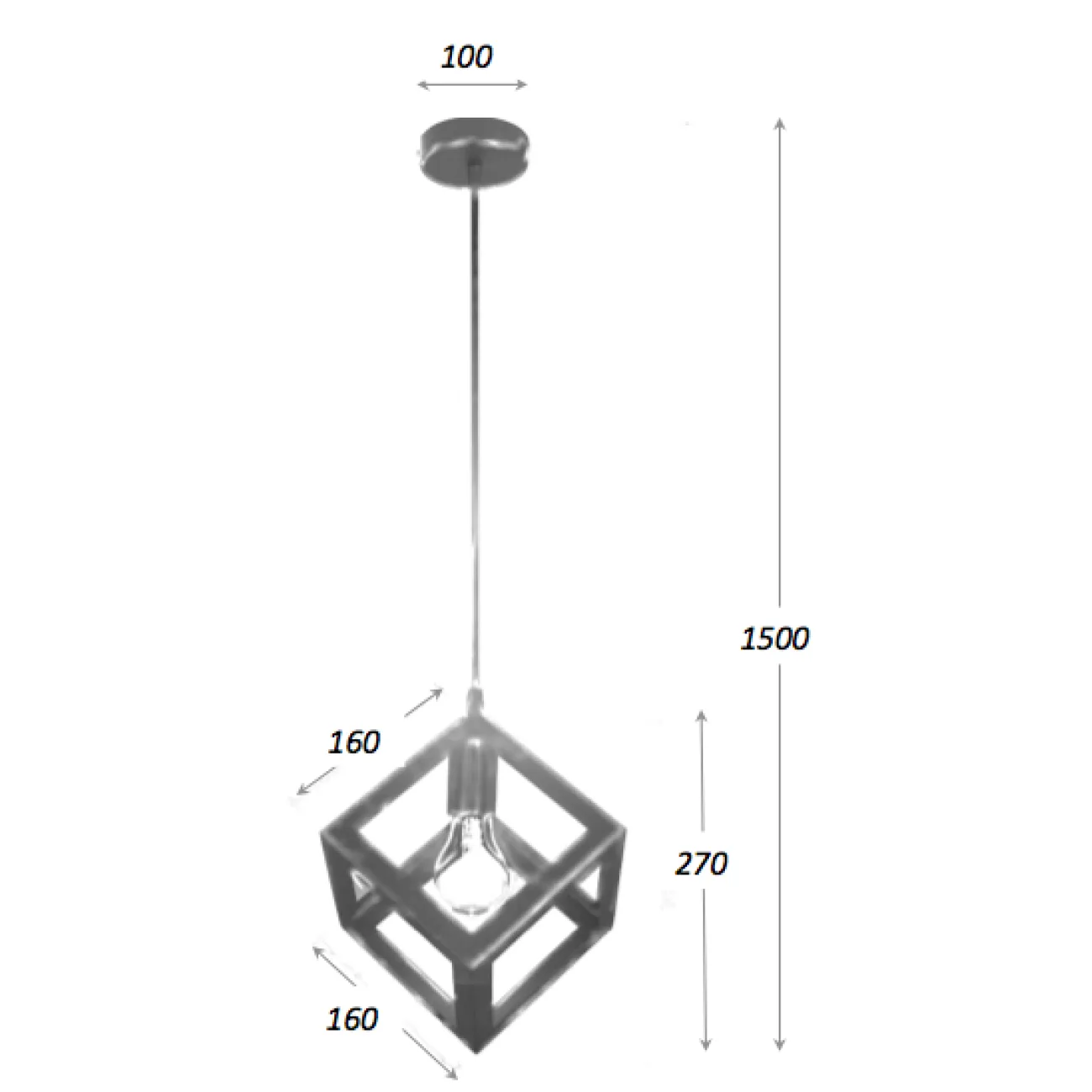 Подвесной светильник Loft Polyedra Cube от LaLume