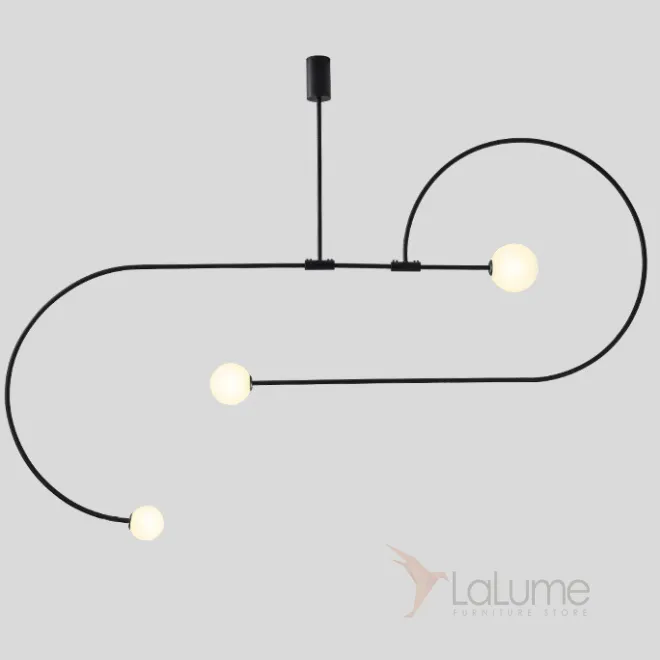 Люстра Fontana Amorosa Three Vortex Black designed by Michael Anastassiades Люстра Fontana Amorosa Three Vortex Black designed by Michael Anastassiades
