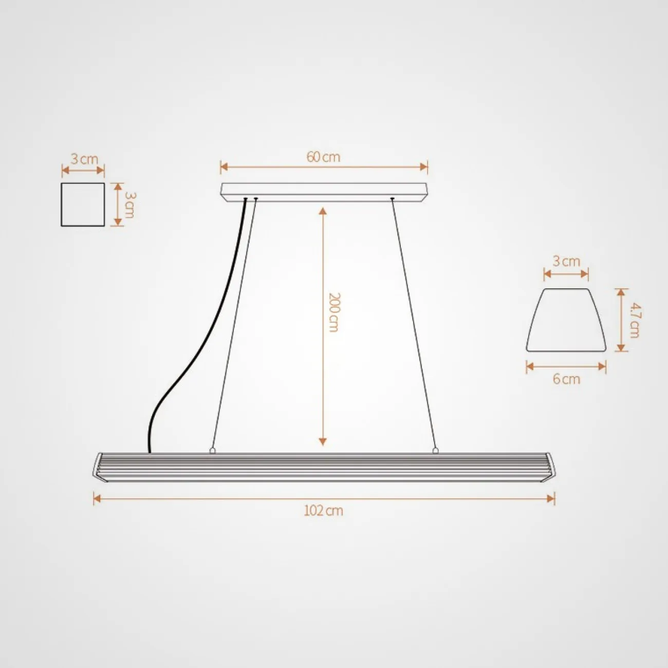 Подвесной светильник JORGEN от ImperiumLoft