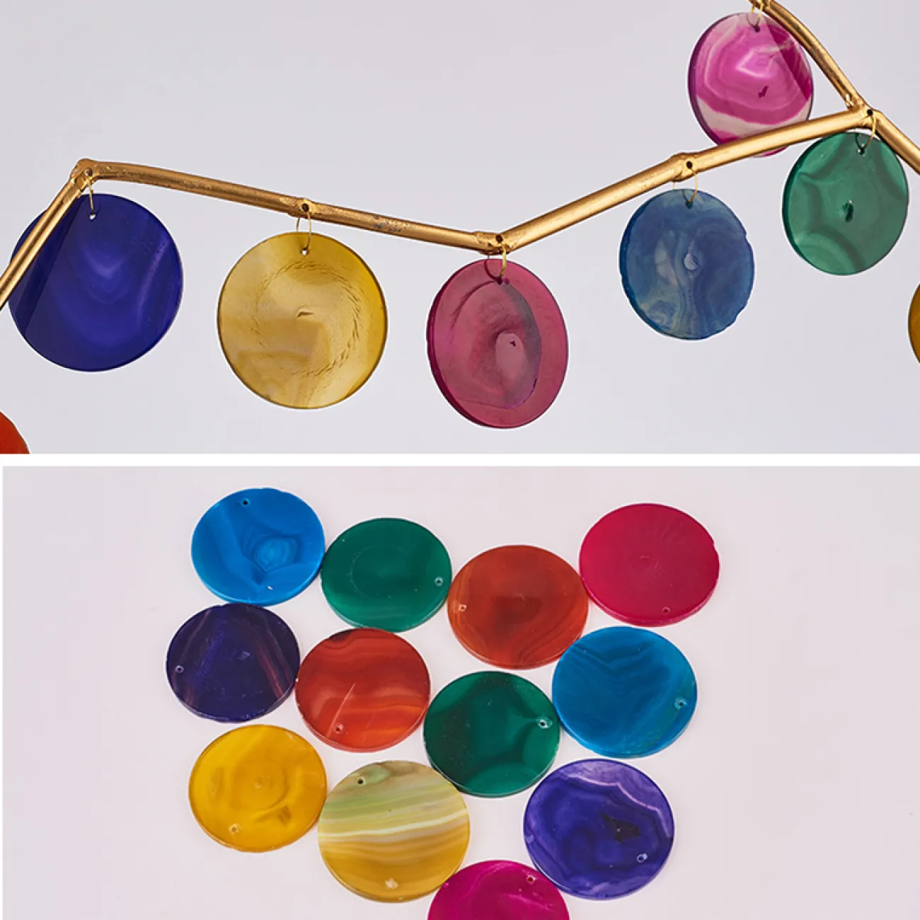 Подвесной светильник Mi round D45 Yellow от ImperiumLoft