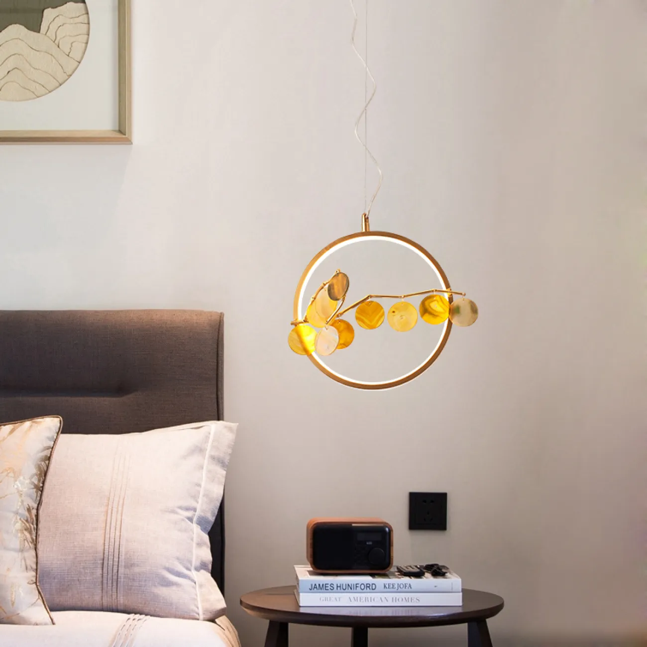 Подвесной светильник Mi round D45 Yellow от ImperiumLoft