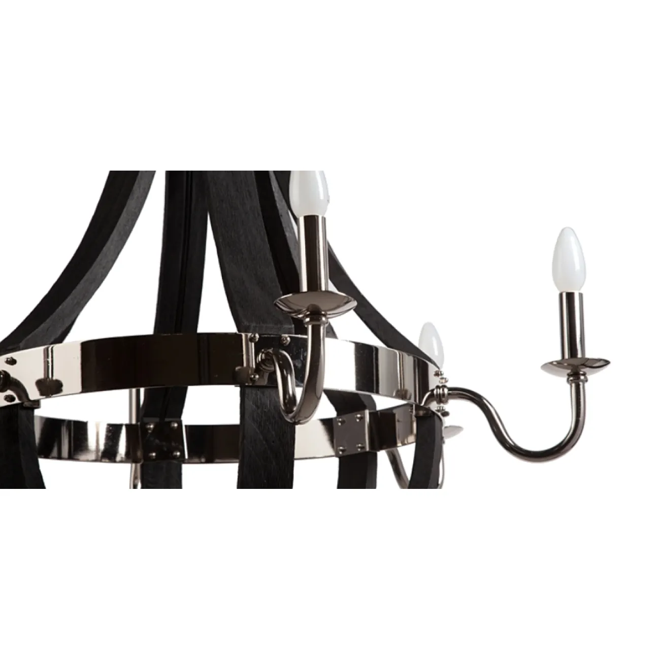 Люстра RH Wine Barrel chandelier Polished nickel от LaLume