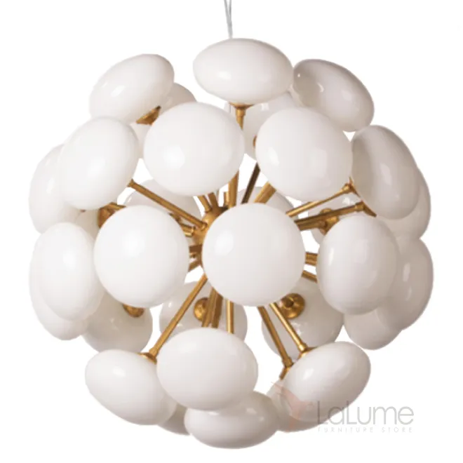 Люстра Mid-Century Sputnik Milk Glass Chandelier от LaLume Люстра Mid-Century Sputnik Milk Glass Chandelier от LaLume
