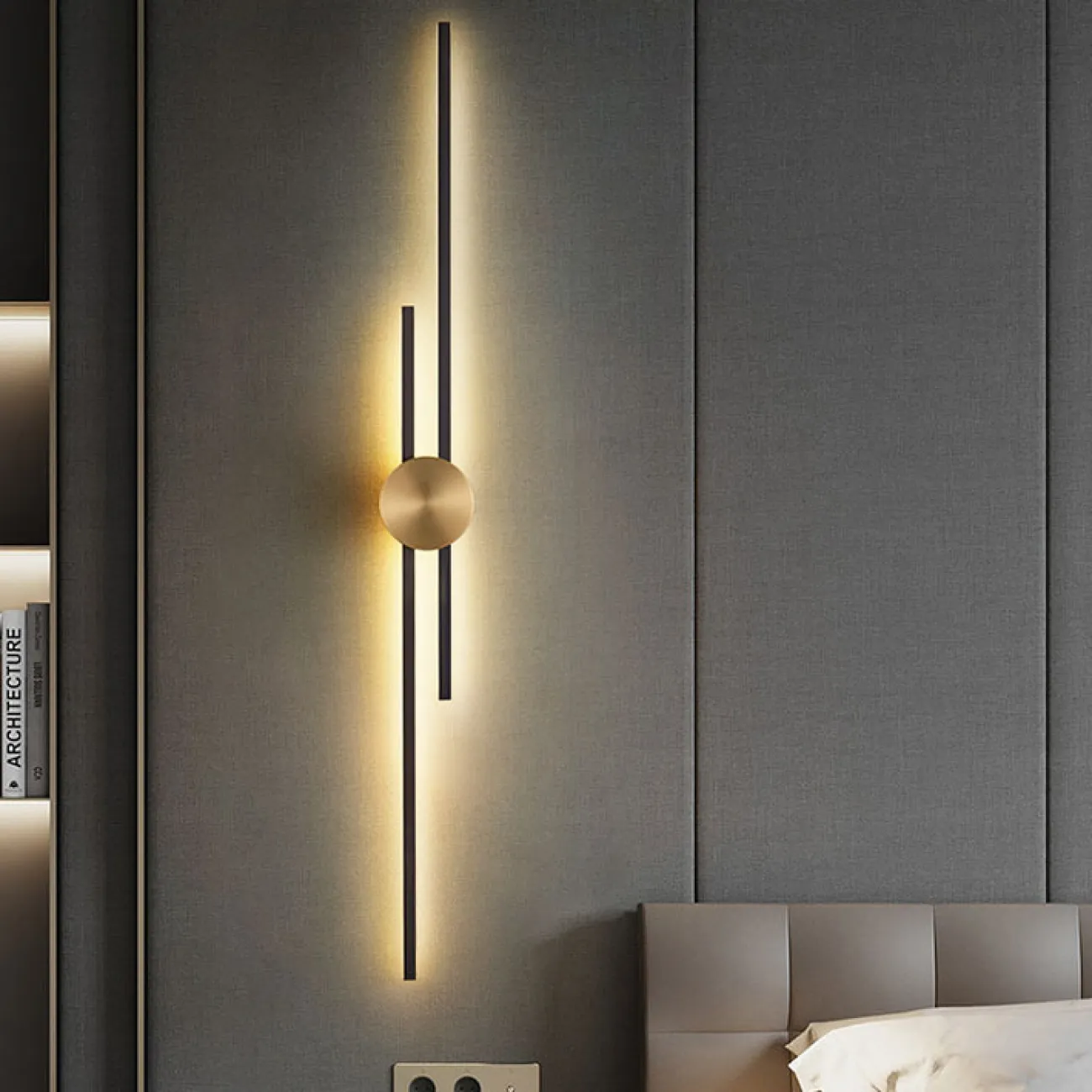 Настенный светильник GULL H64 Brass от ImperiumLoft