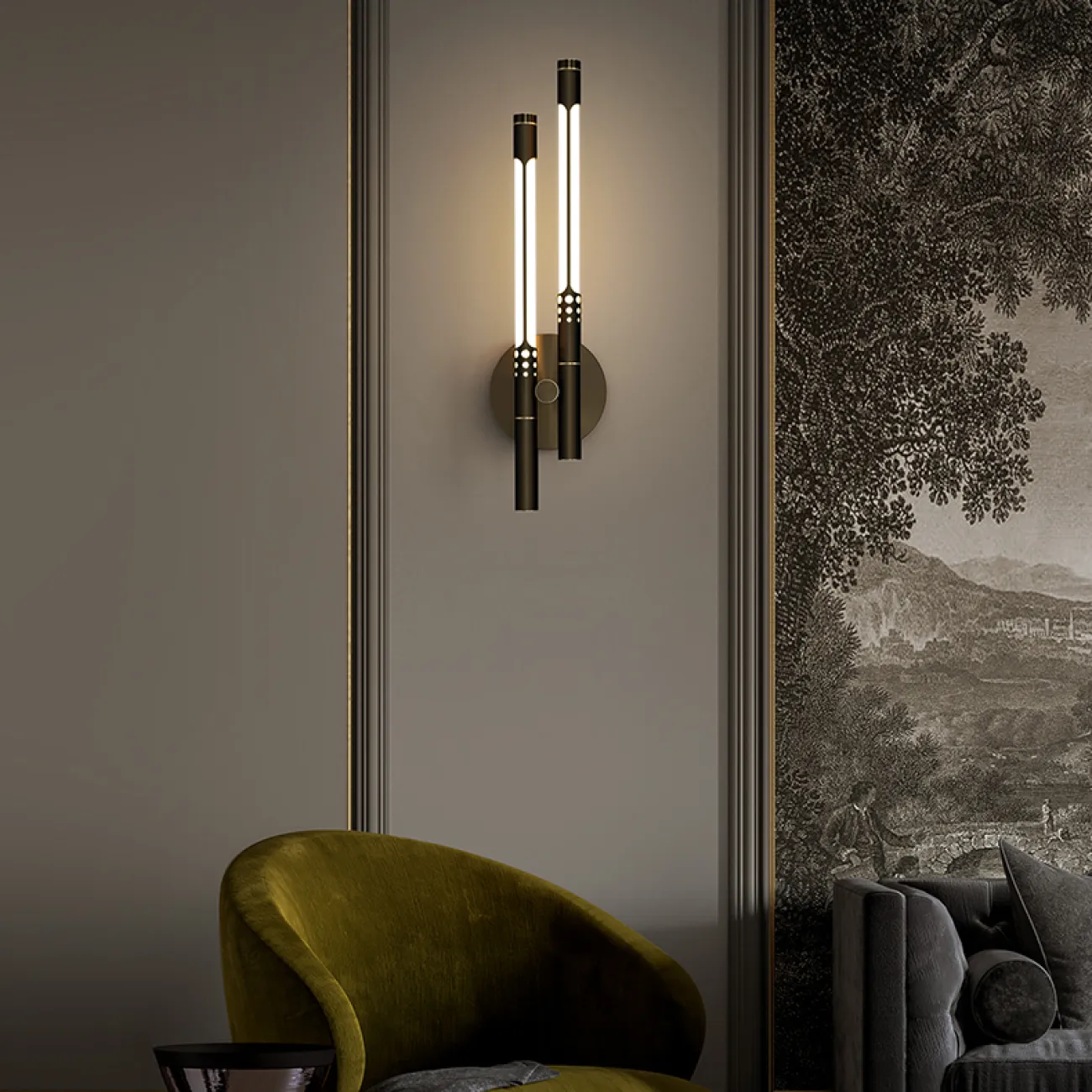 Настенный светильник VALA WALL C Black от ImperiumLoft