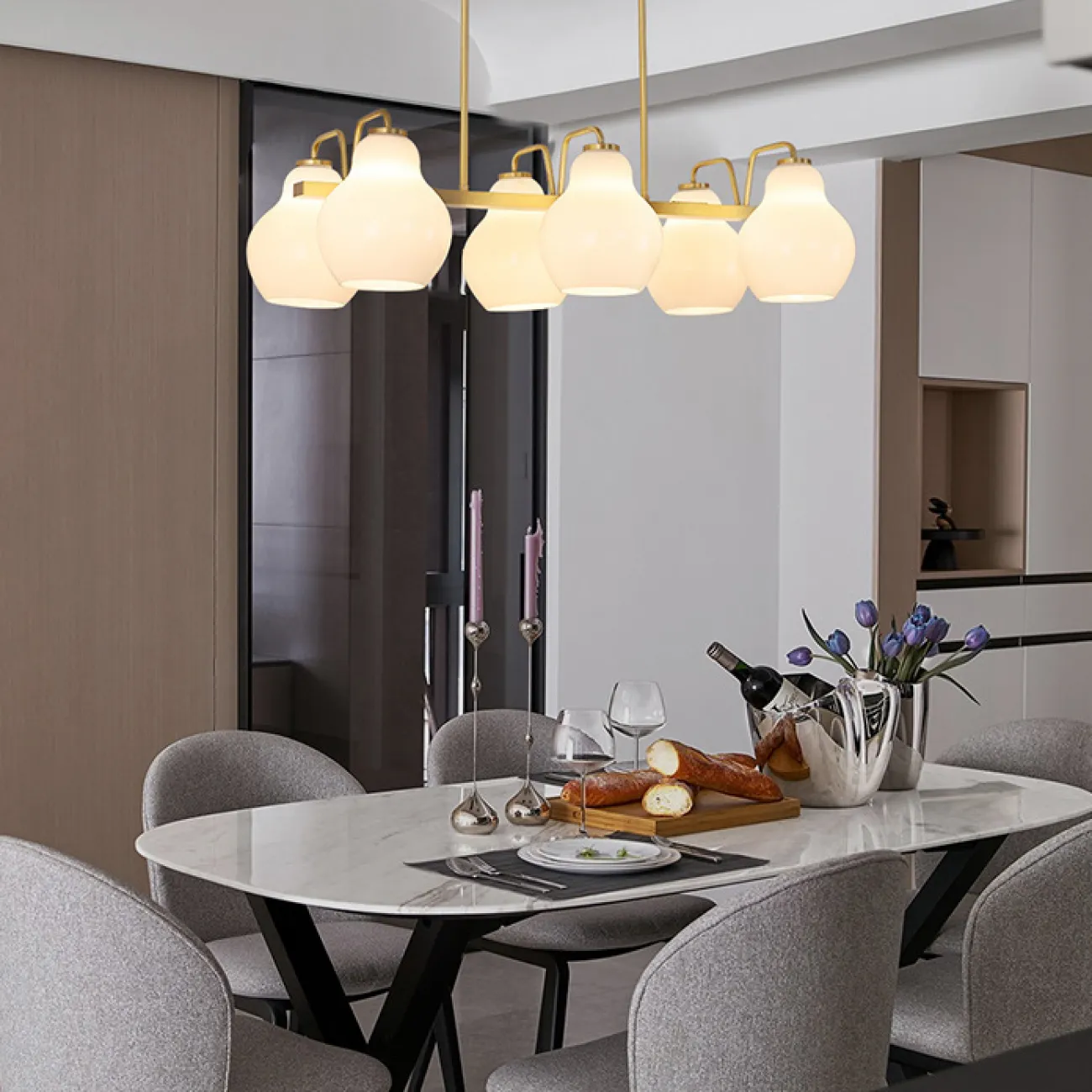 Подвесной светильник JOCELIN LONG L80 от ImperiumLoft