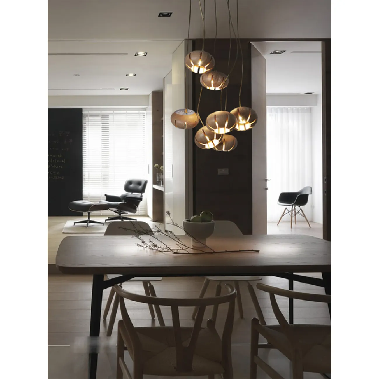 Люстра Louis Wood Led D30 Light wood от ImperiumLoft