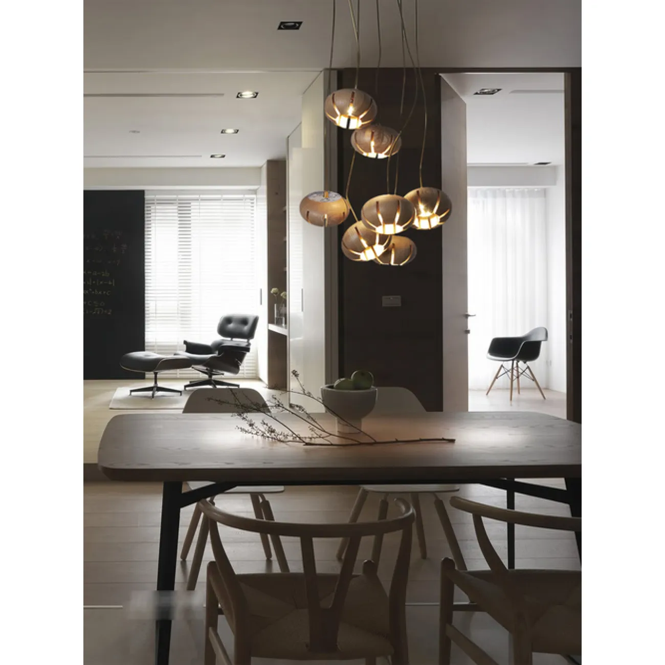 Люстра Louis Wood Led D120 Light wood от ImperiumLoft