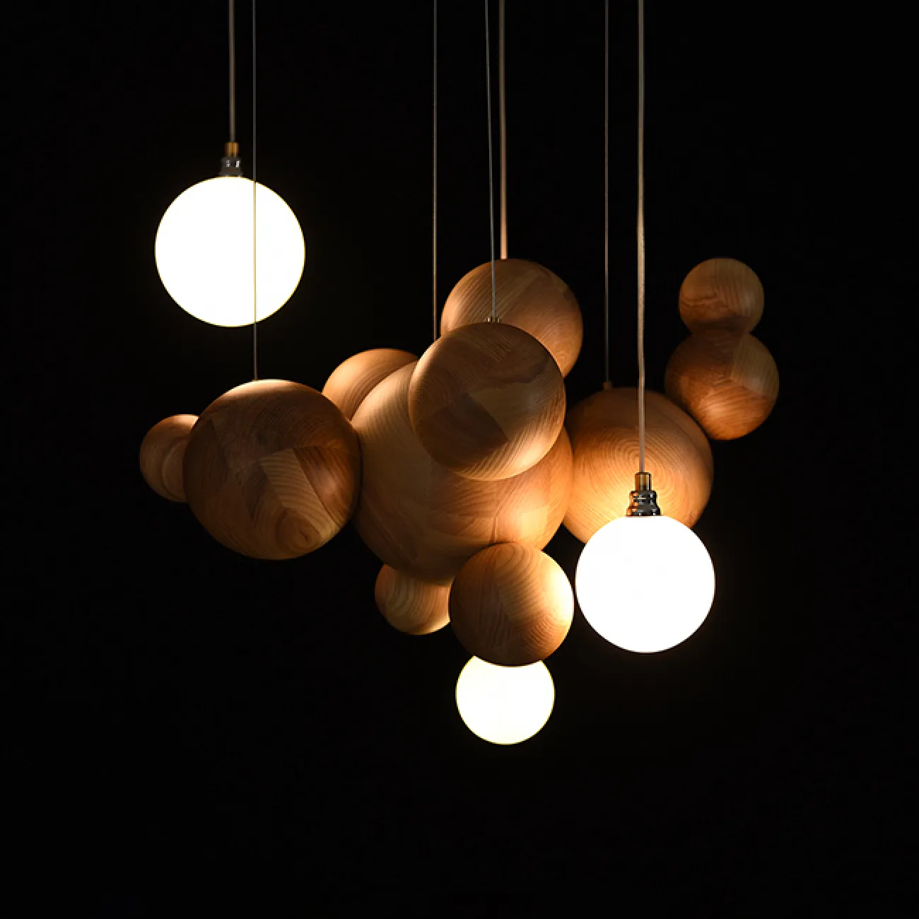 Подвесной светильник HELSING Light brown от ImperiumLoft