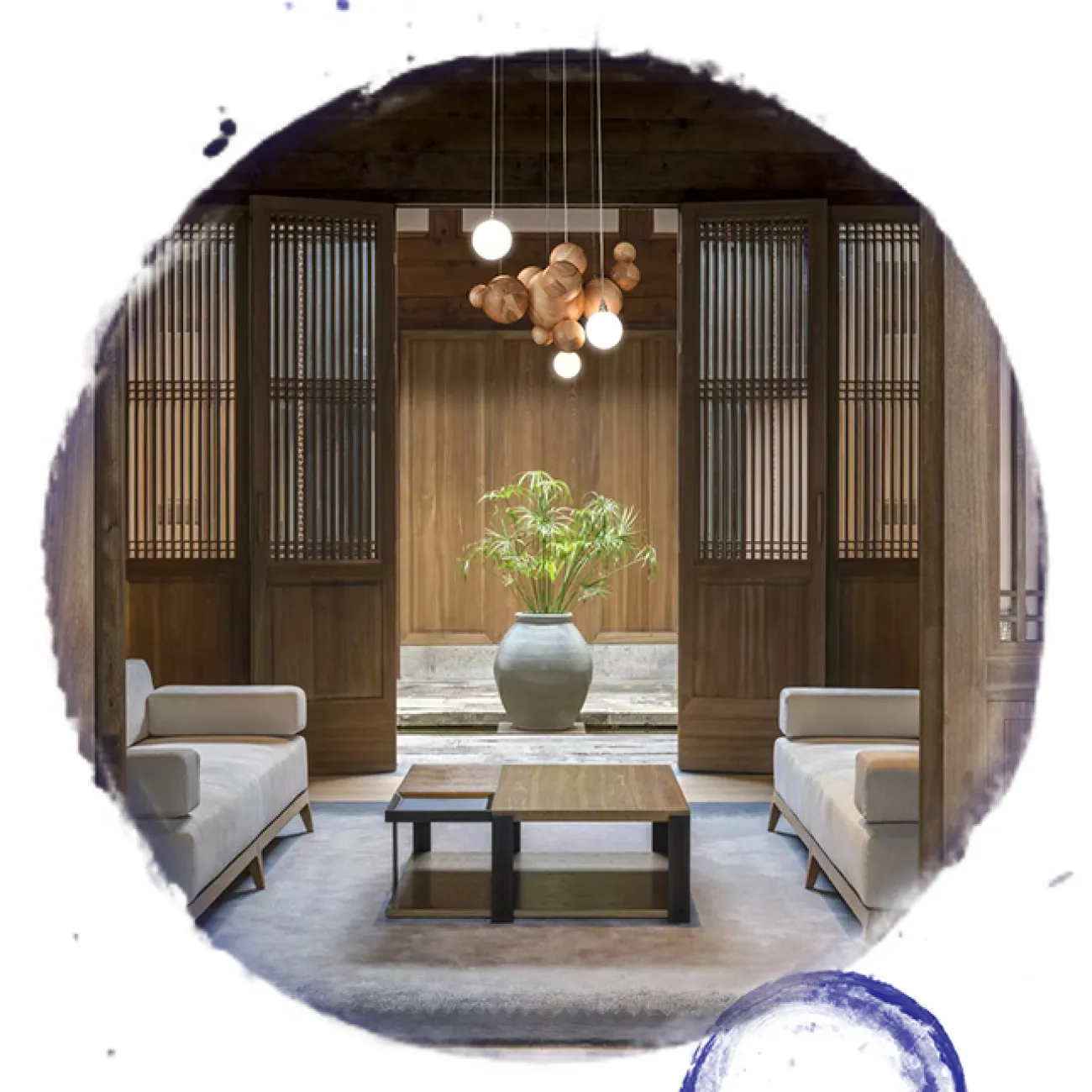 Подвесной светильник HELSING Light brown от ImperiumLoft