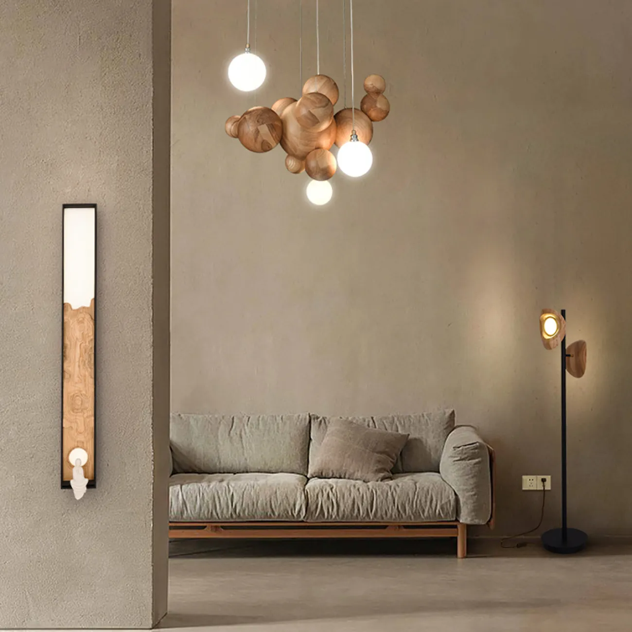 Подвесной светильник HELSING Light brown от ImperiumLoft