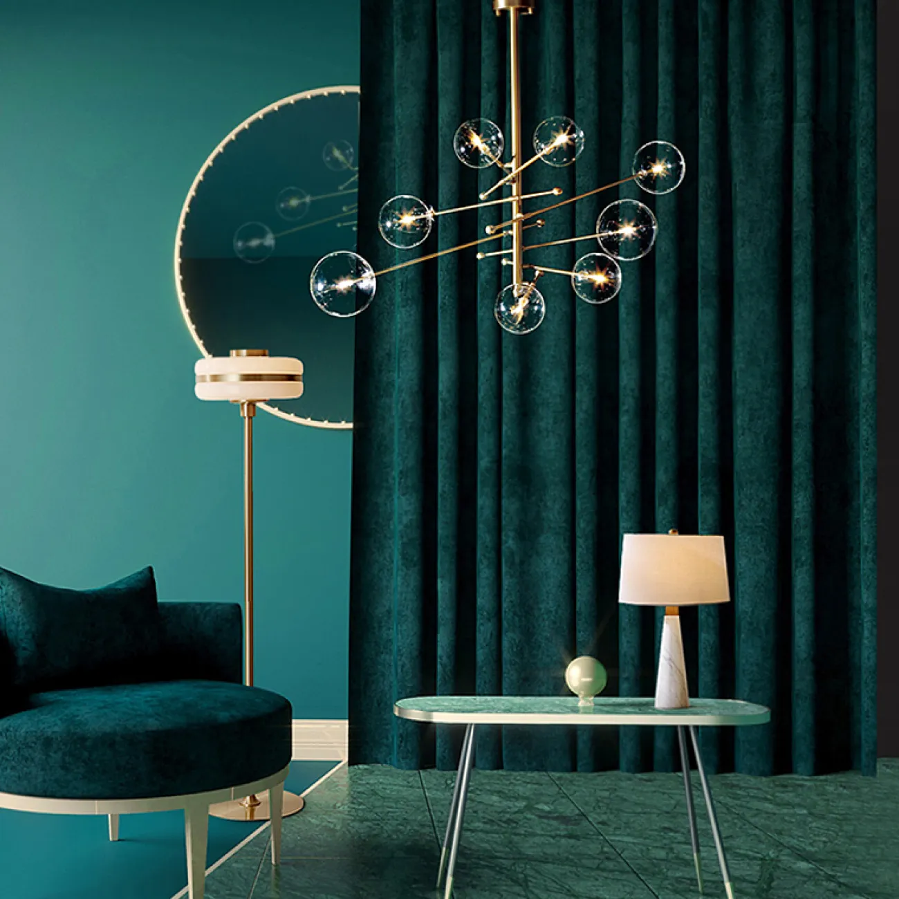 Люстра на штанге KATRIN от ImperiumLoft