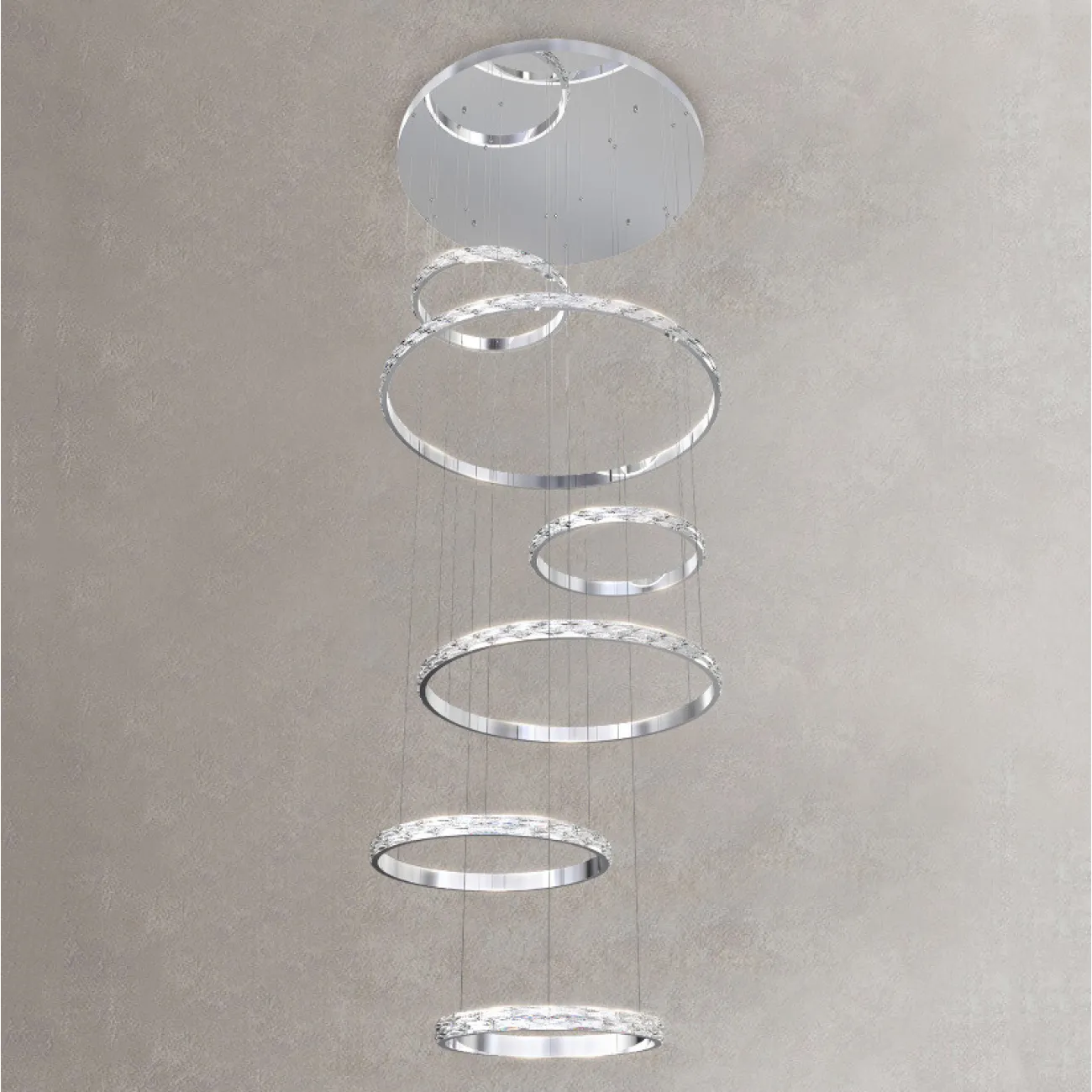 Подвесная люстра CAROLIN D60+80 от ImperiumLoft Подвесная люстра CAROLIN D60+80 от ImperiumLoft