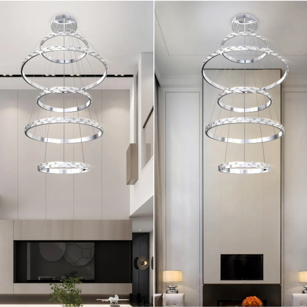 Подвесная люстра CAROLIN D60+80 от ImperiumLoft Подвесная люстра CAROLIN D60+80 от ImperiumLoft