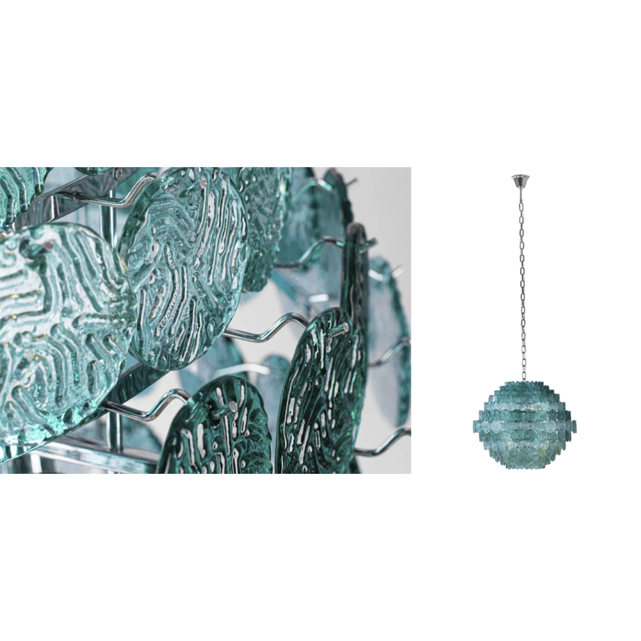 Люстра зеленое стекло Lighting Braithwell Chandelier