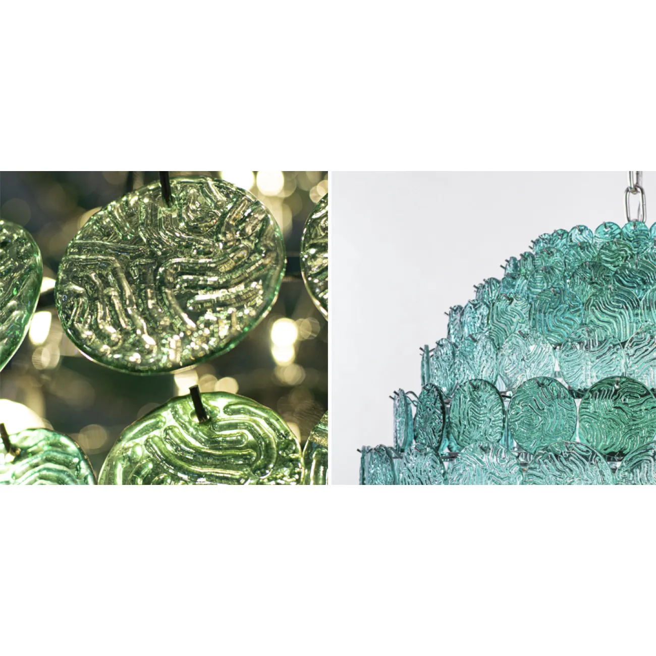 Люстра зеленое стекло Lighting Braithwell Chandelier