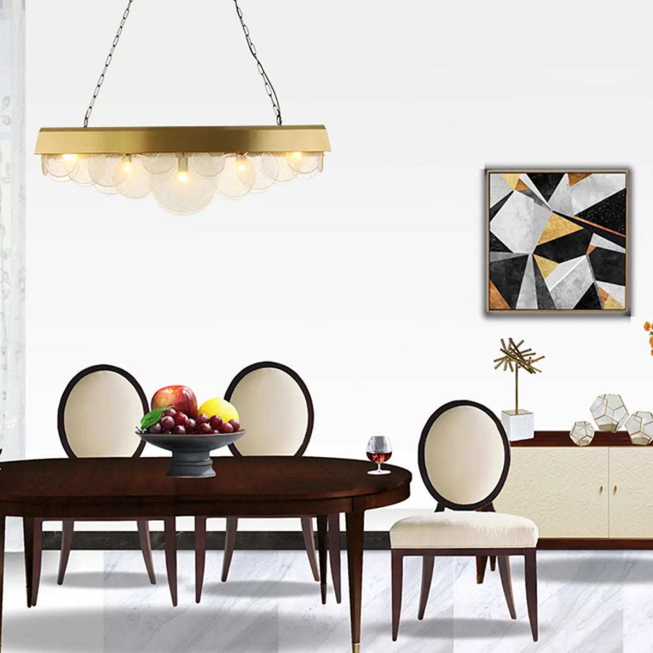 Подвесная рядная люстра SHELF от ImperiumLoft