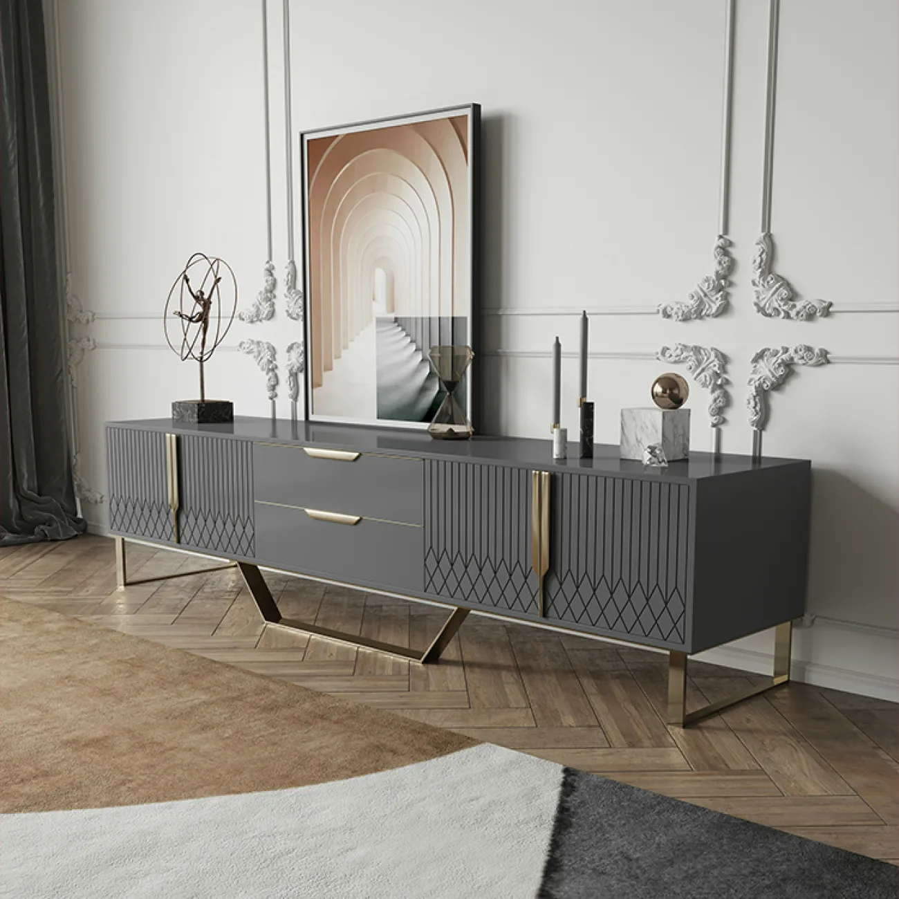 Дизайнерская тумба под TV - LaLume-TV00173