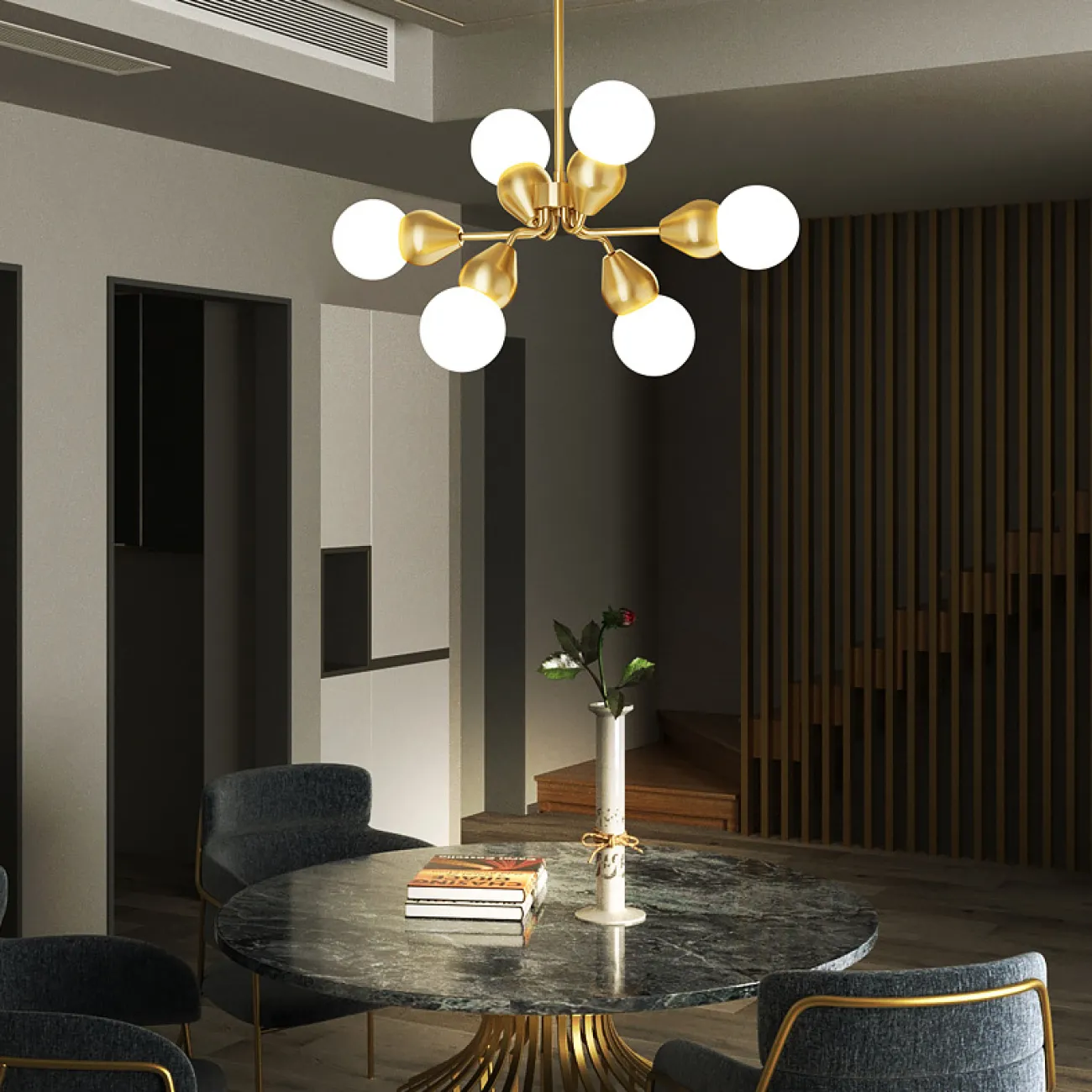 Потолочная люстра FABRON L9 от ImperiumLoft Потолочная люстра FABRON L9 от ImperiumLoft