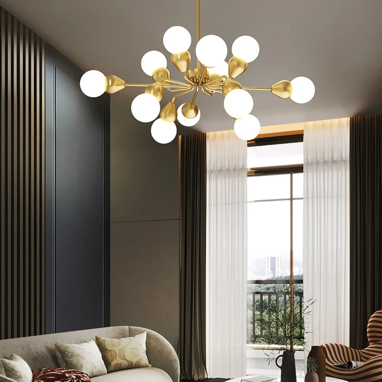 Потолочная люстра FABRON L9 от ImperiumLoft Потолочная люстра FABRON L9 от ImperiumLoft