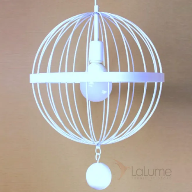 Подвесной светильник Wire Cage Pendant Spher White от LaLume