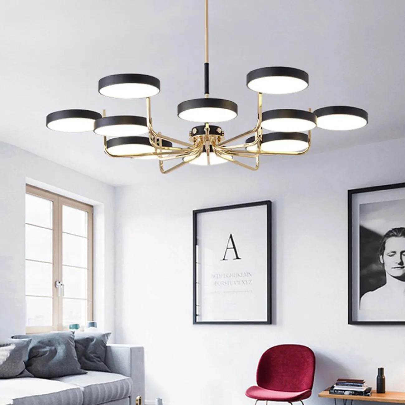 Подвесная люстра TAVIS D112 White от ImperiumLoft