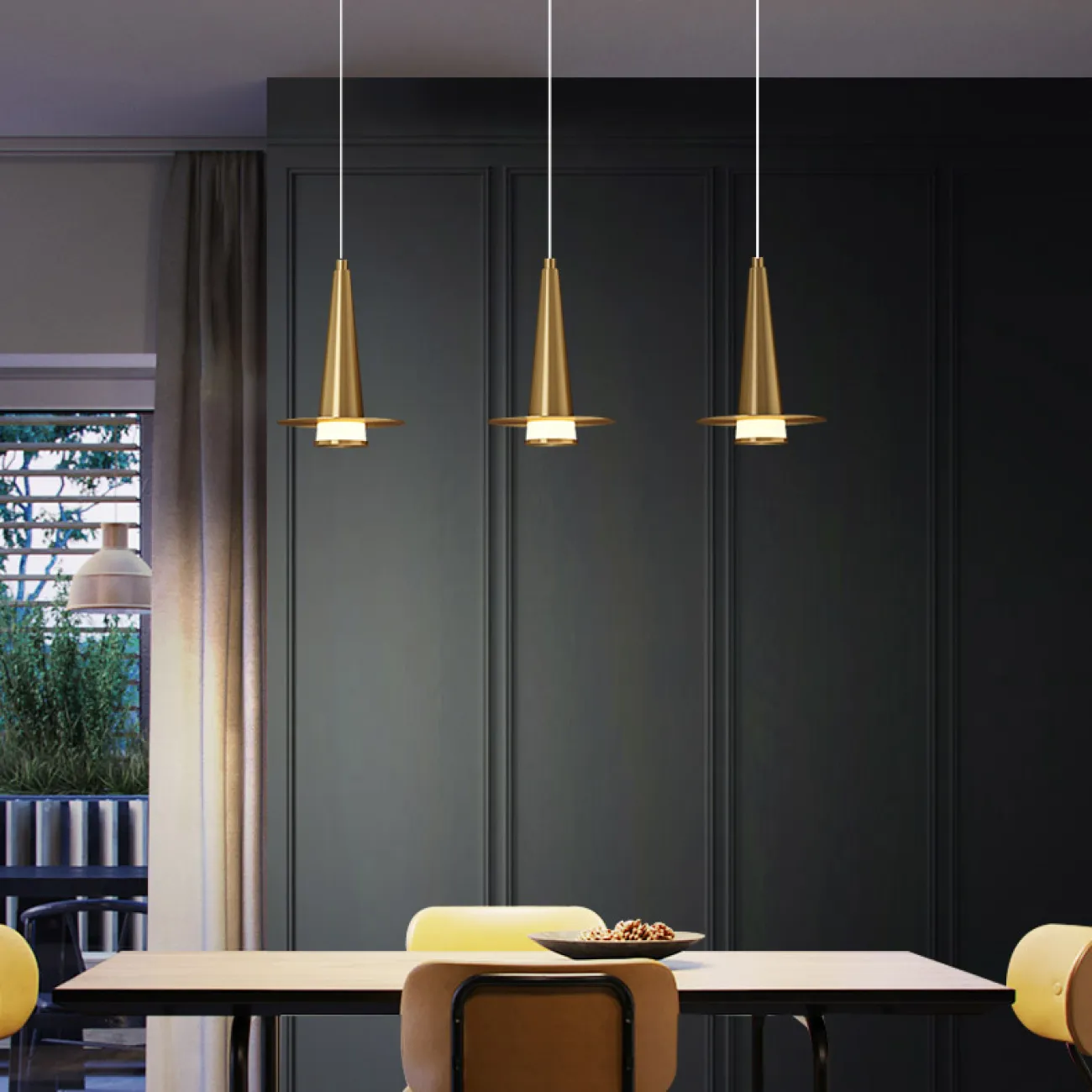 Подвесной светильник CURTISS MORE L3 Brown Планка от ImperiumLoft