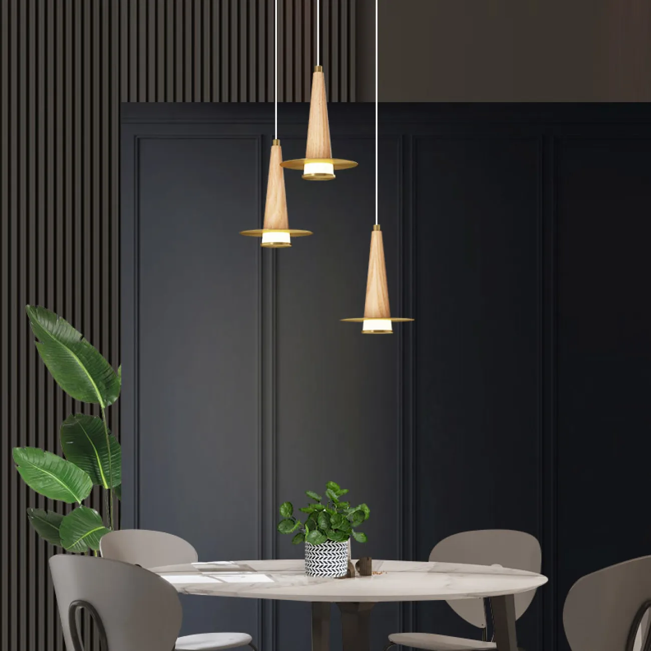 Подвесной светильник CURTISS MORE L3 Brown Планка от ImperiumLoft